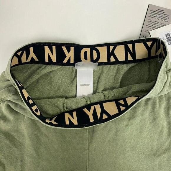 New DKNY Womens Cotton Jogger Pants, Color: Olive, Size: XL - Picture 7 of 7